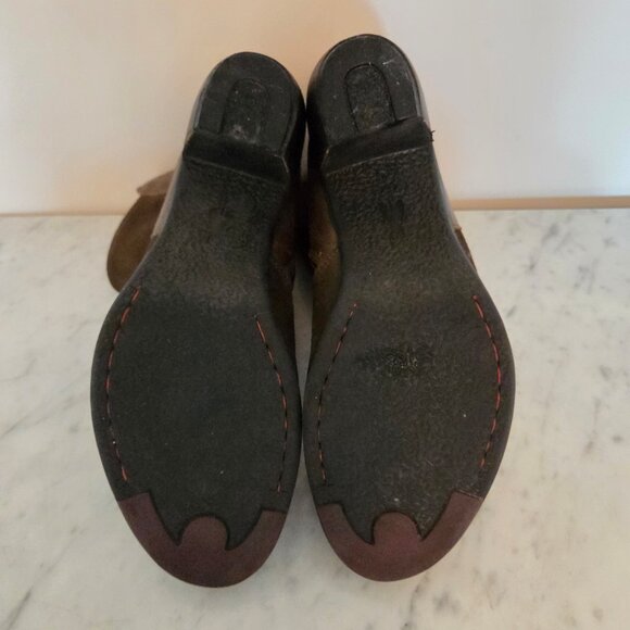 Fly London Hota Brown Suede High Heeled Ankle Boots - Picture 7 of 7